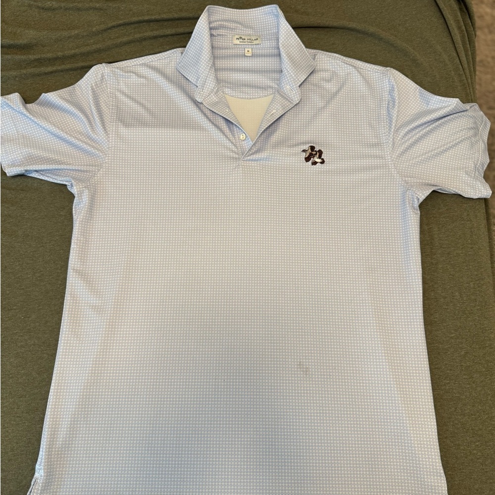 Peter Millar Blue Polo Shirt Classic Style